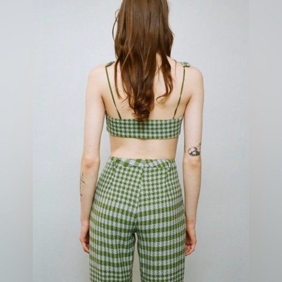 Maryam Nassir Zadeh Catalina Bralette in Sea Plaid - Picture 3 of 4